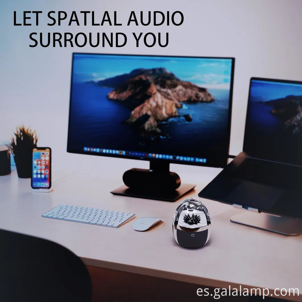 Altavoz dinámico de fluido magnético: iluminado por lámpara de fluido magnético